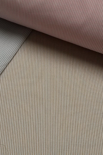 Tissu coton BABY STRIPE beige