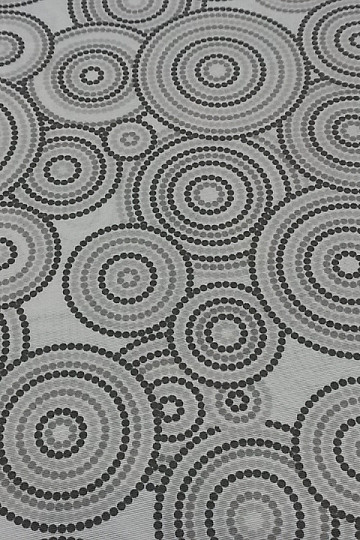 Tissu décoratif MANDALA ECO gris
