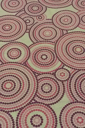 Tissu décoratif MANDALA ECO lilas
