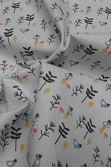 Tissu coton OISEAUX ZIZO