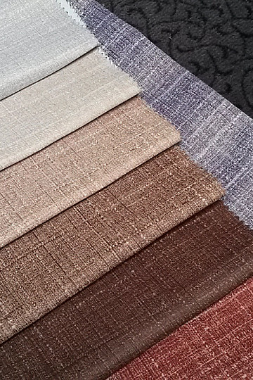 Tissu décoratif DIMOUT pour rideaux marron 15