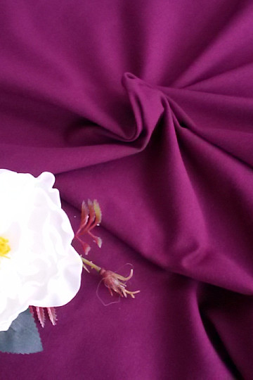 Maille coton violet TEINTURE