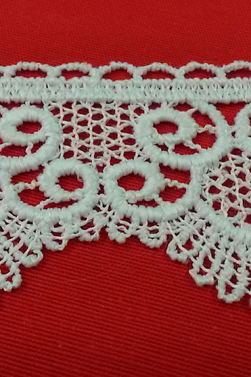 Dentelle 5555/0010 5,3 cm blanc mat