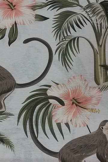 Tissu décoratif AMERICA singes