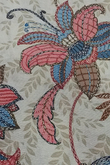 Tissu déco DORKA bleu