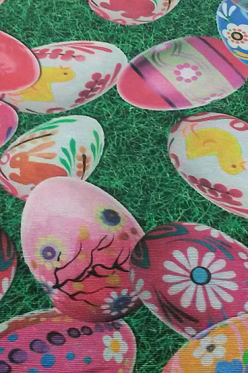 Tissu décoratif PELOUSE DE PÂQUES