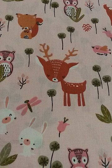 Tissu coton SRNKA rose