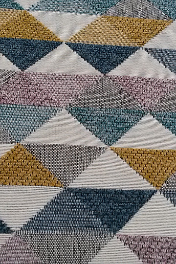 tissu de revêtement LUSA triangle moutarde