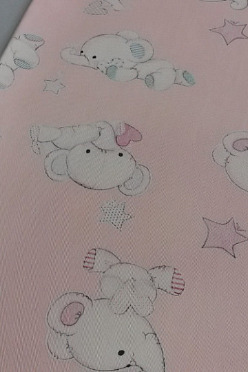 Tissu déco enfant SLONI rose