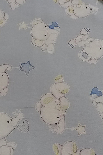 Tissu déco enfant SLONI bleu