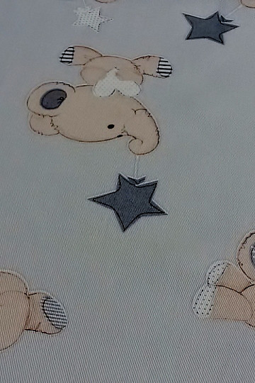 Tissu déco enfant SLONI gris