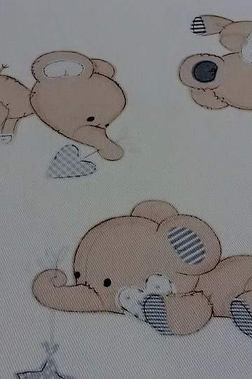 Tissu déco enfant SLONI crème