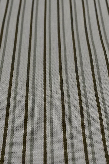 Tissu en coton STRIP marron menthe