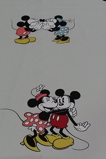 Tissu déco enfant LOVE MINNIE