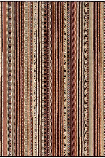 Tapis moderne exclusif ETNO NOBLES rayure rouge