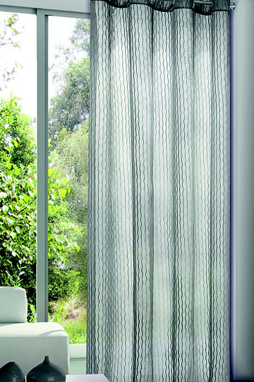 Rideau décoratif lumineux OTTO gris - anthracite 135x245