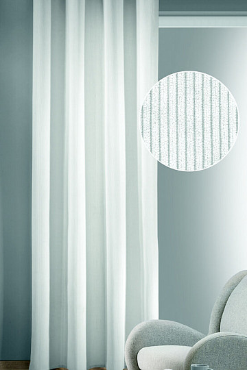 Rideau décoratif BRIT blanc 135x245