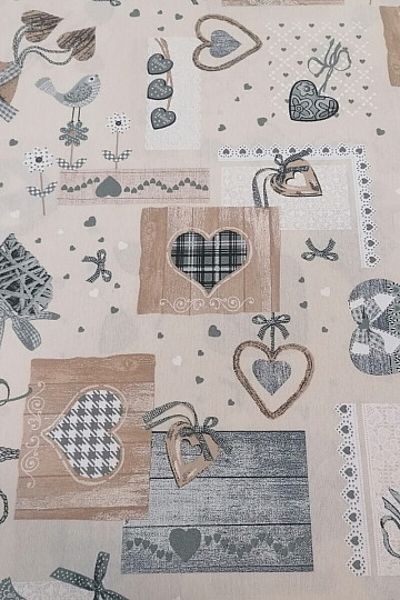 Tissu déco TM PATCHWORK beige