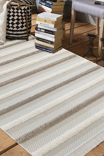 Tapis à cordes DELI 03 beige clair