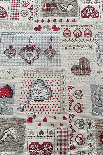 Tissu pour tapisserie SRDCE NATUR