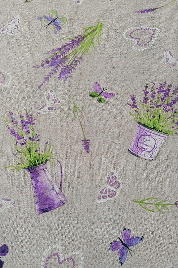 Tissu décoratif LAVANDE lilas