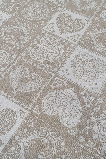 Tissu décoratif AMORE BLANCO