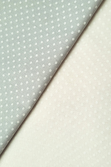 Tissu de décoration en coton PISANI à pois