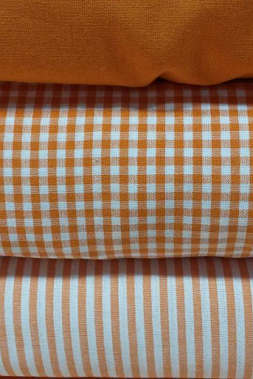 Tissu déco orange uni cezalier 62