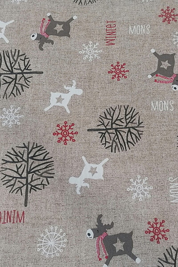 Tissu de décoration de Noël FROZEN