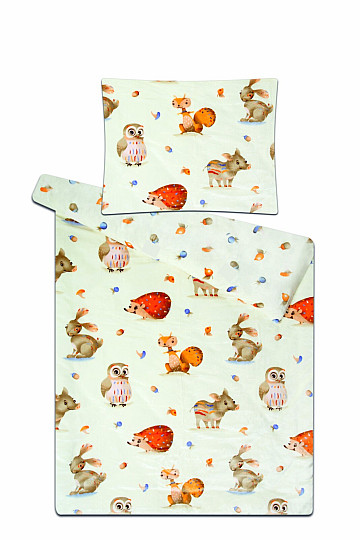 literie en microflanelle Animaux de la forêt