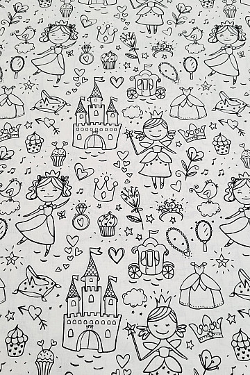 Tissu à peindre PRINCESSE