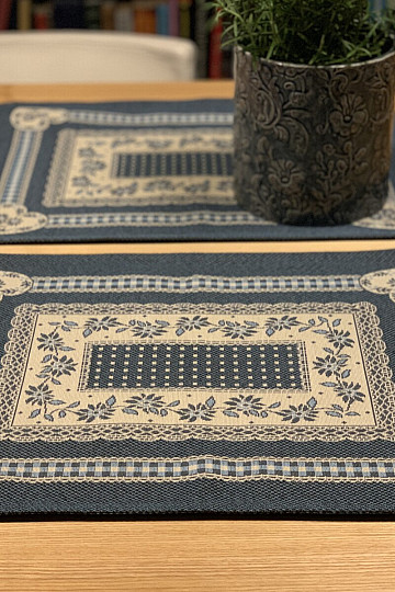 Sets de table COUNTRY ROOM bleu