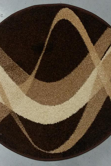 tapis cercle BRUN marron