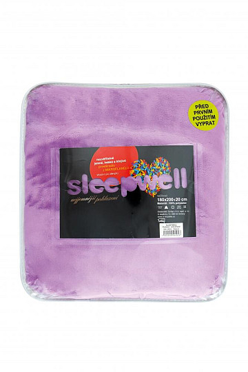 Drap en microflanelle SLEEP WELL LILA