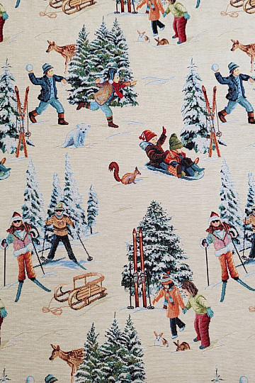 Tissu tapisserie SKIEURS