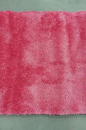 Tapis pièce rose SHAGGY AFRIGO brillant
