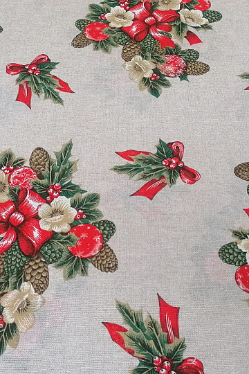 Tissu déco Noël CESMINA fleur