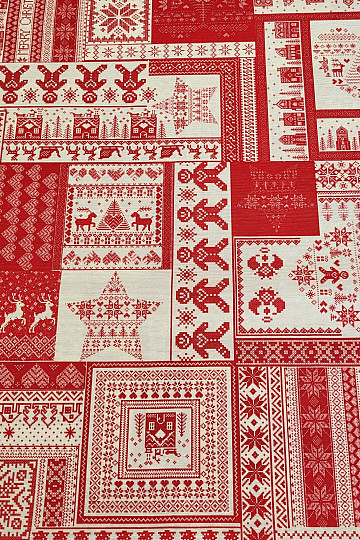 Tissu de décoration de Noël ORNAMAYO