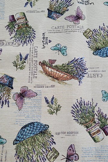 Tissu à tapisserie JARDIN DE LAVANDE 2