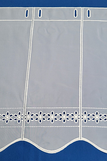 Rideau vitrail GERSTER 11539/0001 blanc