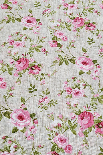 Tissu décoratif ROSE EVA coupé