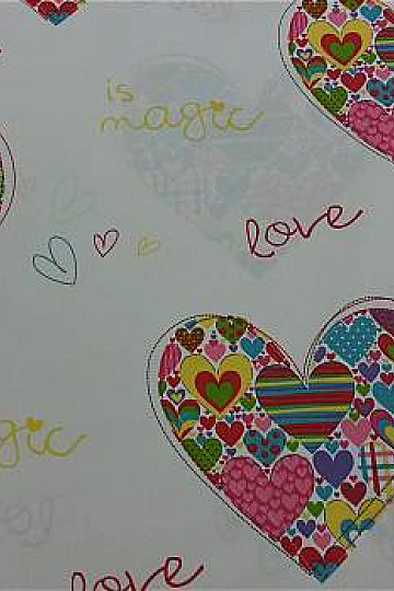 Tissu décoratif LOVE