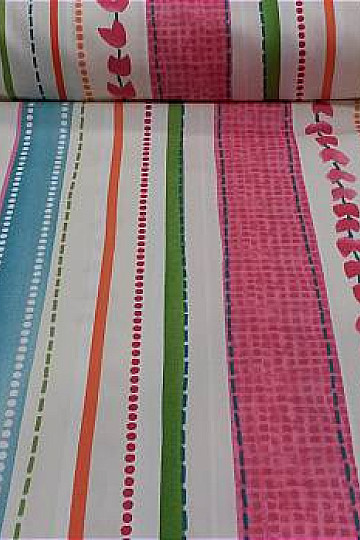 Tissu déco RAYA rose