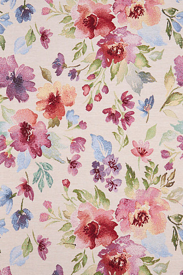 Tissu pour tapisserie FLEURS PASTEL