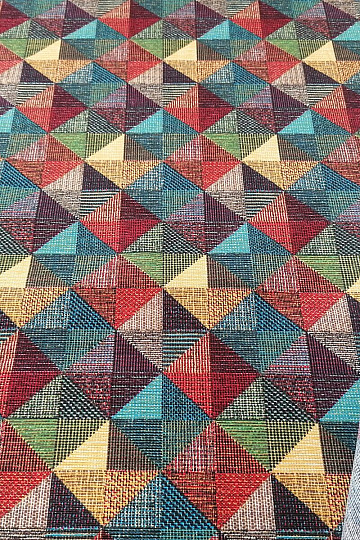 Tissu décoratif RUBIK MULTICOLORE