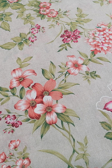Tissu déco FUCHSIE beige
