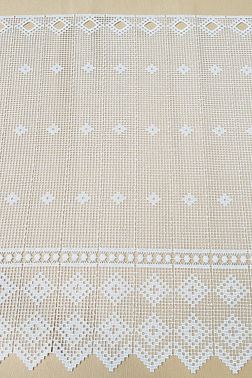 GERSTER 11428 rideau en vitrail au crochet