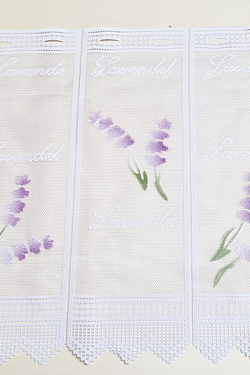 Rideau jacquard moderne pour vitrail LAVANDE NEUF