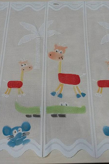 Rideau enfant pour vitrail ANIMAUX