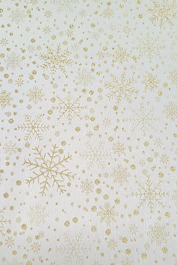 Tissu jacquard décoratif FLAKES I doré